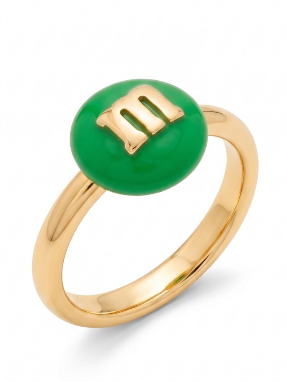 M&M's x Kate Spade New York Green Charm Gold Ring - Green